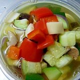 夏野菜の和風スープ